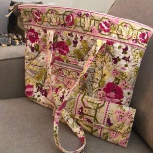 Vera Bradley bag with matching wallet